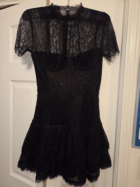 Jonathan Simkhai Black Lace Mini Dress